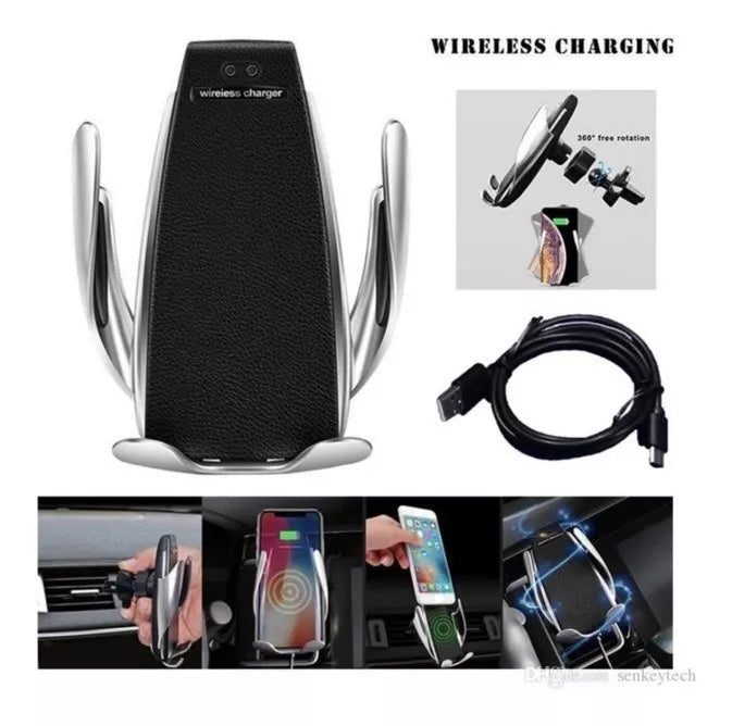 SOPORTE AUTO CON CARGADOR INALAMBRICO 📱📳