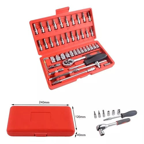 SET 46 PIEZAS DE HERRAMIENTAS ✅🪛👩🏻🔧