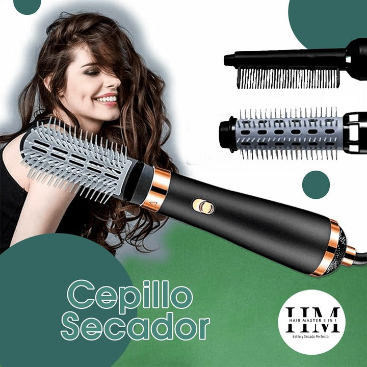 HAIR MASTER 3 EN 1 CEPILLO SECADOR 🌼✅