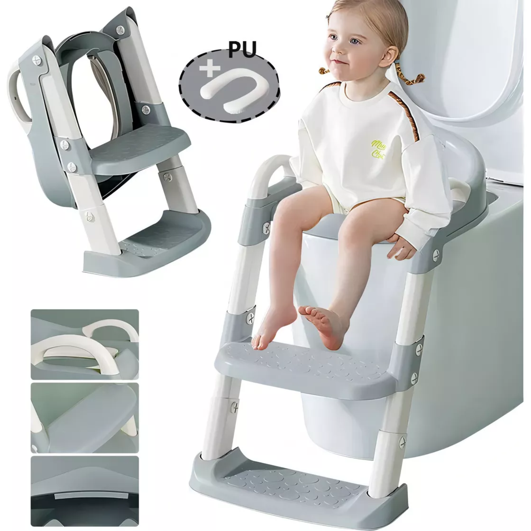 ASIENTO ADAPTADOR ESCALERA INODORO NIÑOS ✅