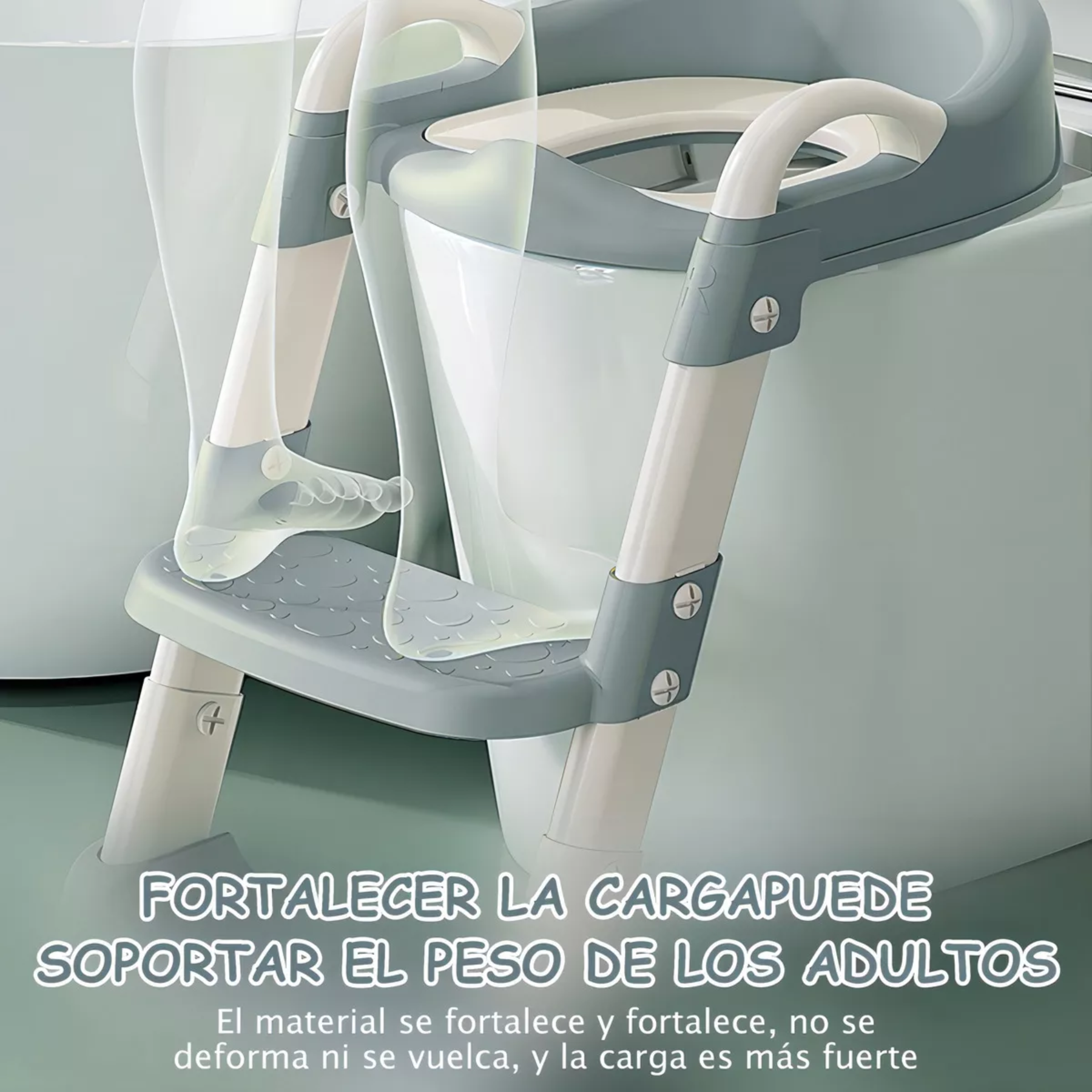 ASIENTO ADAPTADOR ESCALERA INODORO NIÑOS ✅