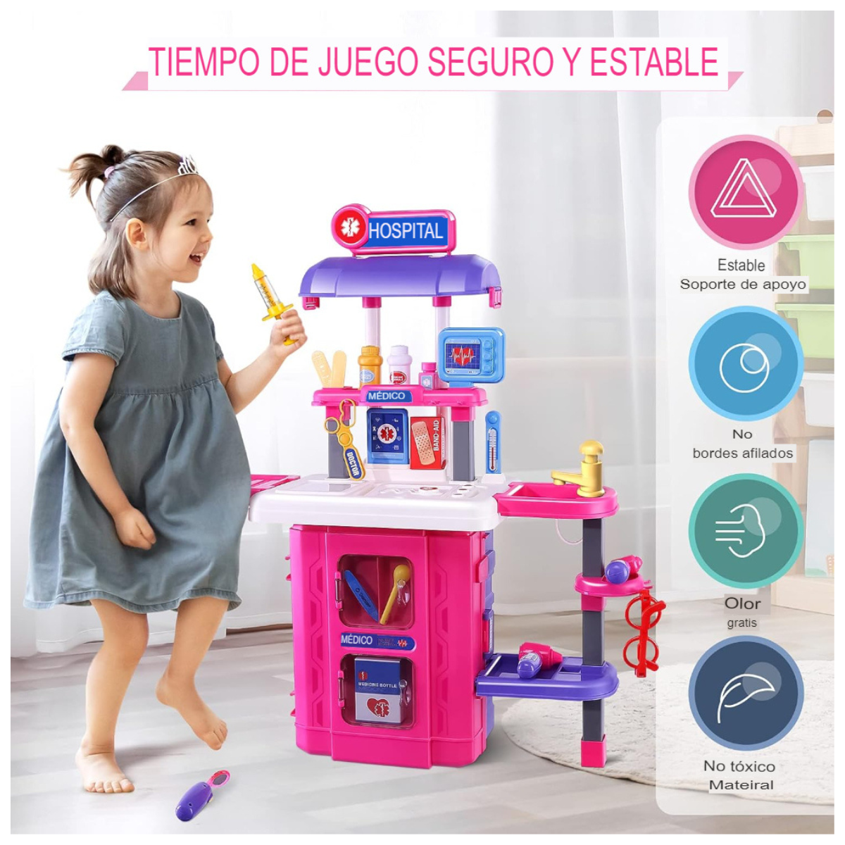 MALETA INFANTIL ENFERMERÍA DE NIÑA 👩🏻‍⚕️🏥💕