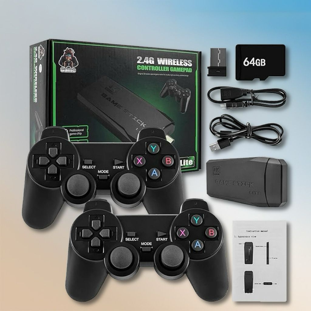 CONSOLA DE VIDEOJUEGO GAME STICK 64g 🎮✅