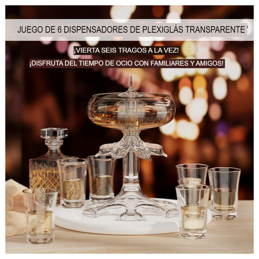 DISPENSADOR DE 6 TRAGOS 🥃🎊