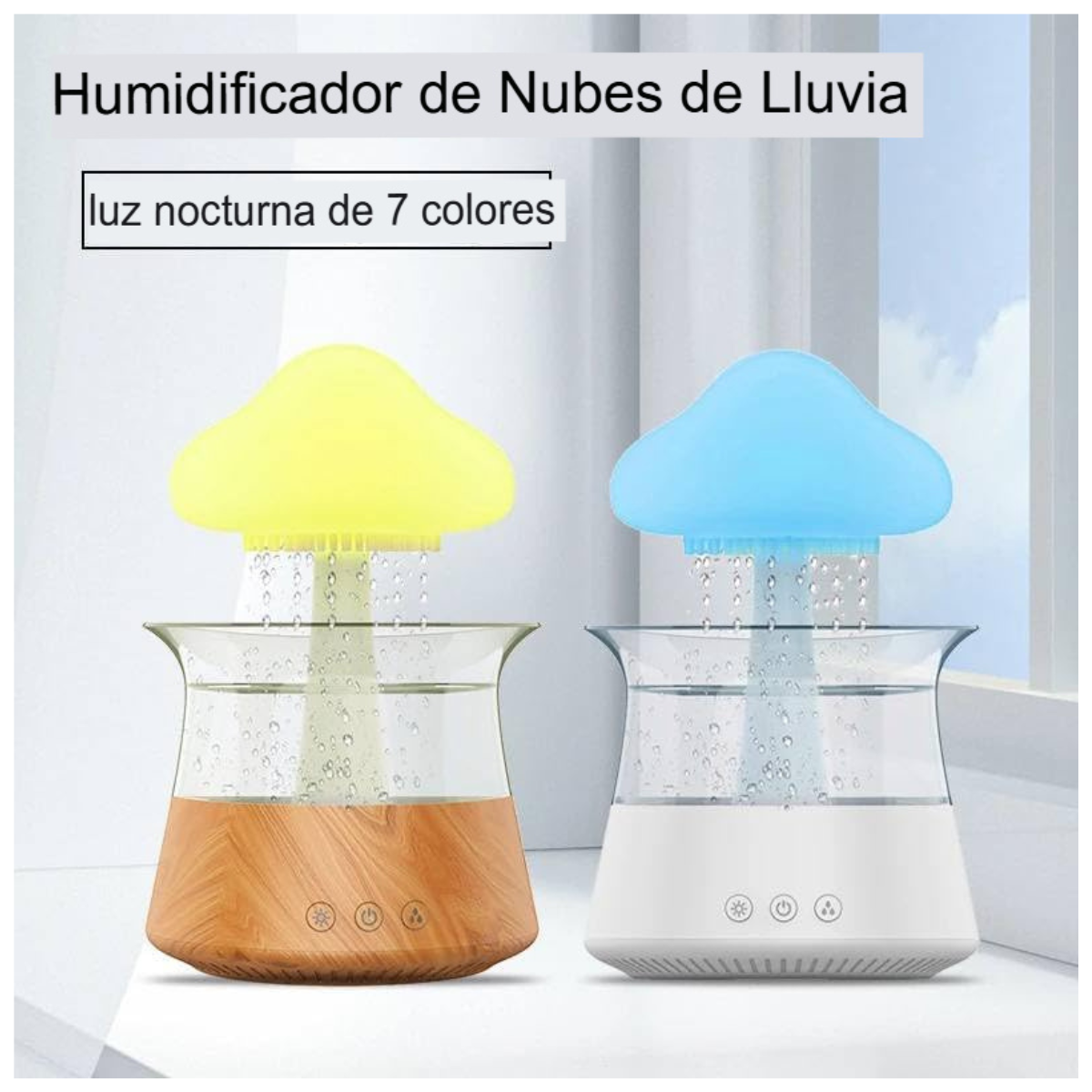 HUMIDIFICADORA LARGA NUBE DE LLUVIA