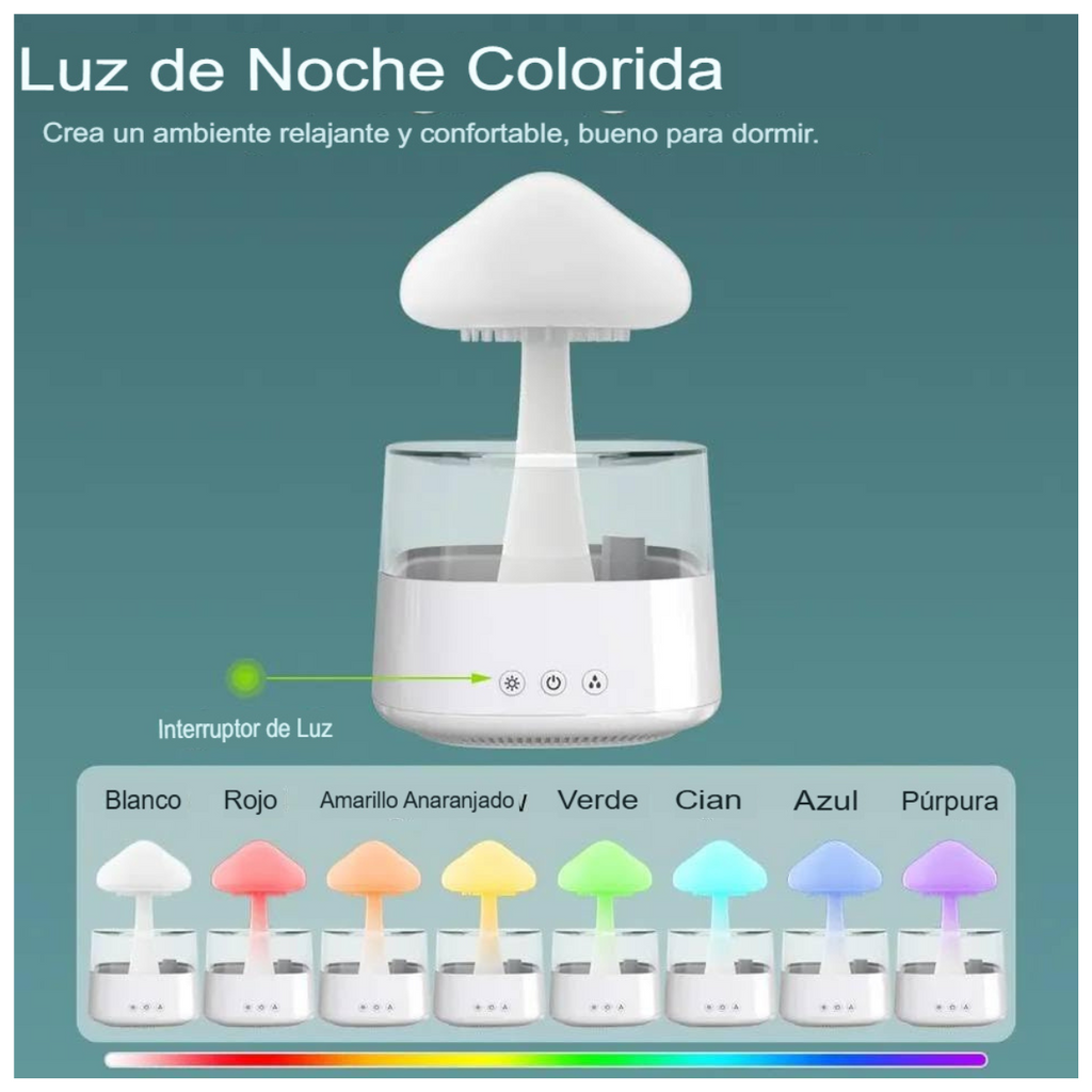 HUMIDIFICADORA LARGA NUBE DE LLUVIA