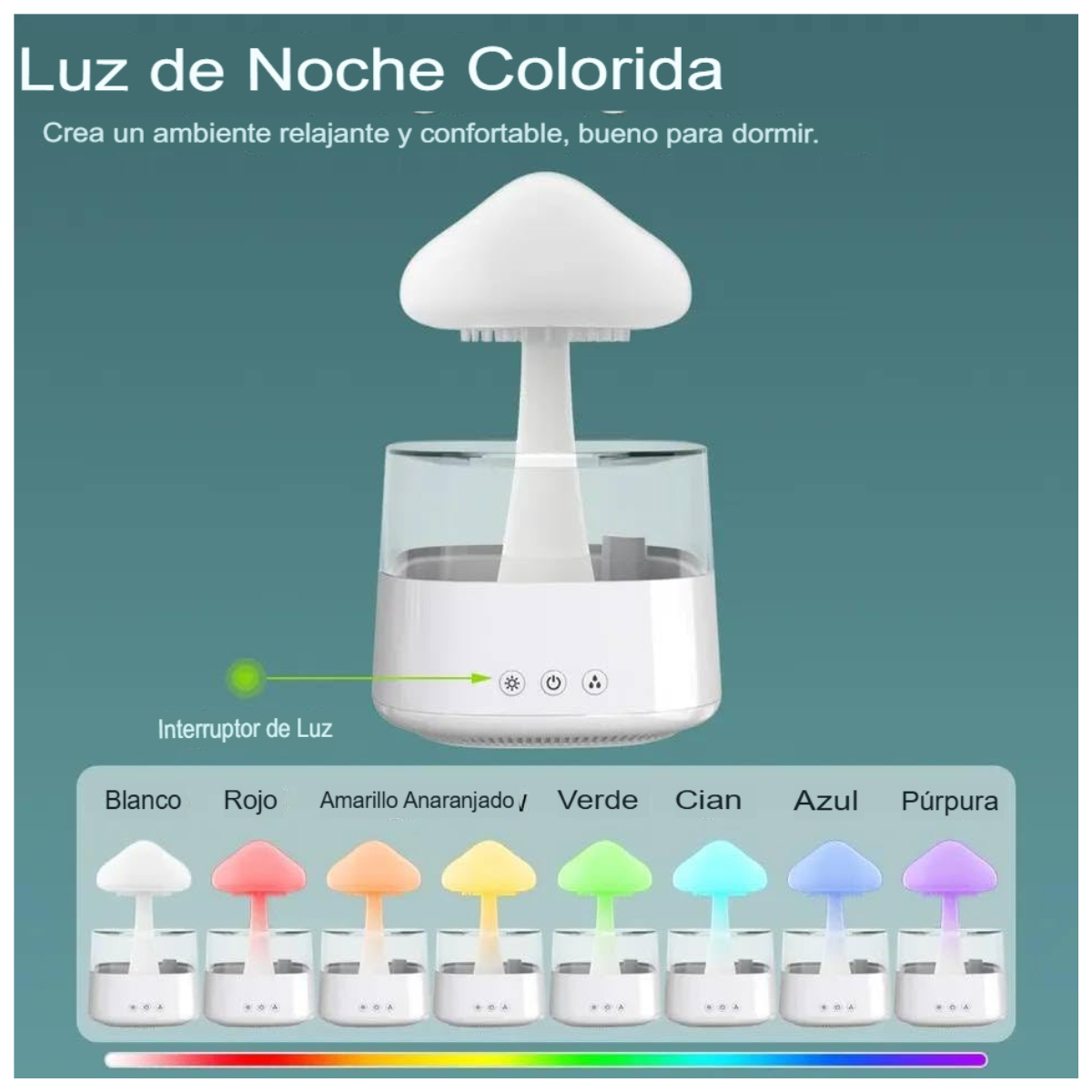 HUMIDIFICADORA LARGA NUBE DE LLUVIA