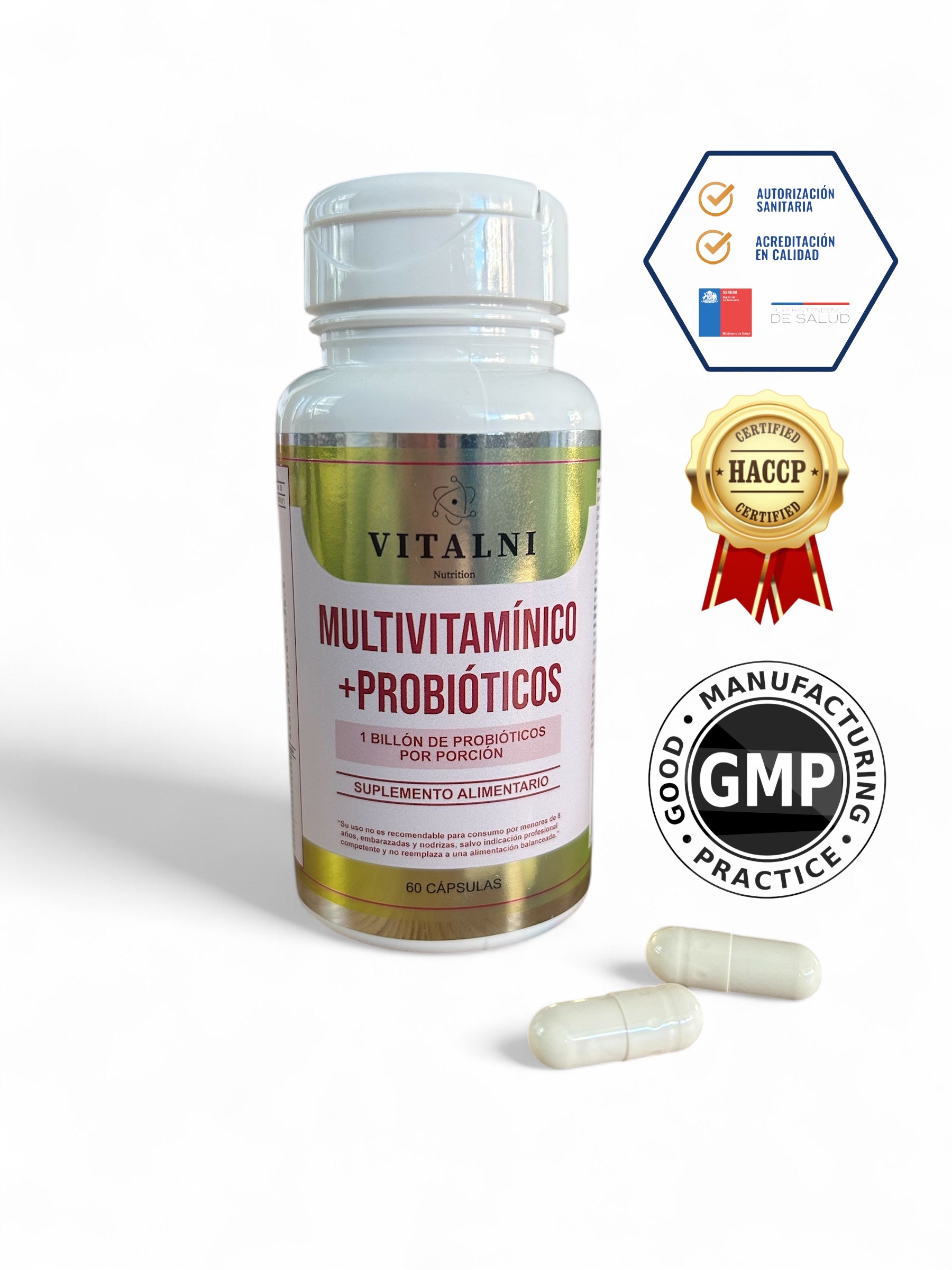 MULTIVITAMÍNICO + PROBIOTICOS 14 CEPAS 🍃🌿