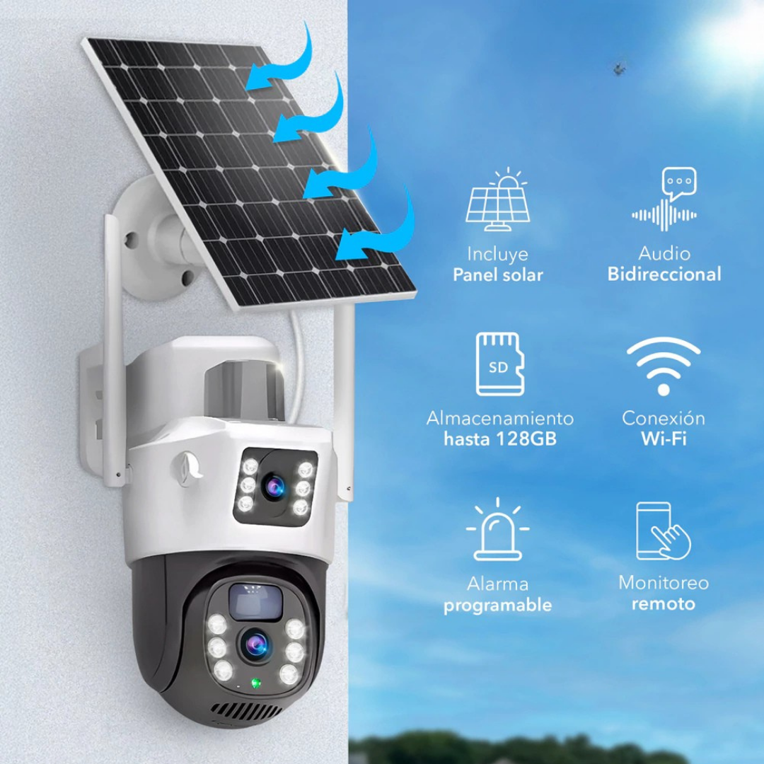 CÁMARA DE SEGURIDAD INALÁMBRICA SOLAR