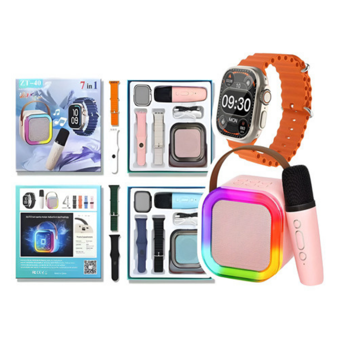 ALTAVOZ CON MICRÓFONO Y SMARTWATCH